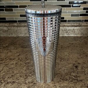Starbucks Metallic Silver Tumbler